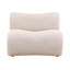 Oasis Polyester Boucle Fabric Occasional Chair, Sand