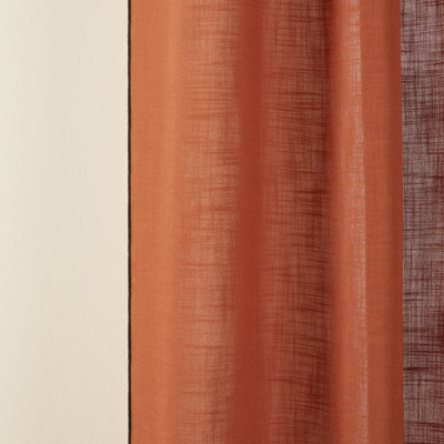 Carlina Semi Sheer Curtain Panel Pair