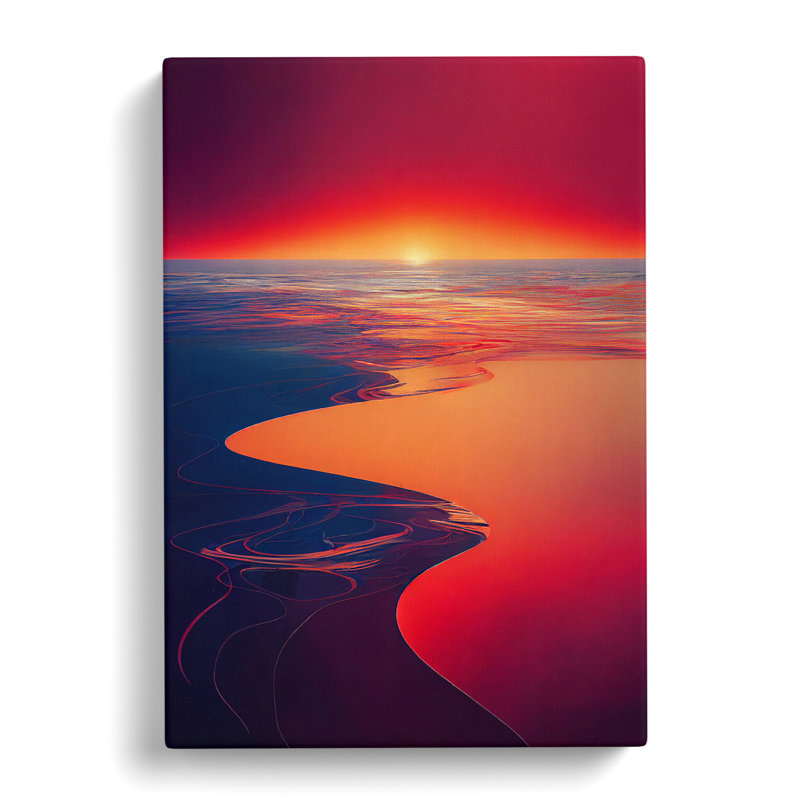 XC1022-1737X Creative Sunset View - Wrapped Canvas Print, 50cm H x 35cm W x 3cm D
