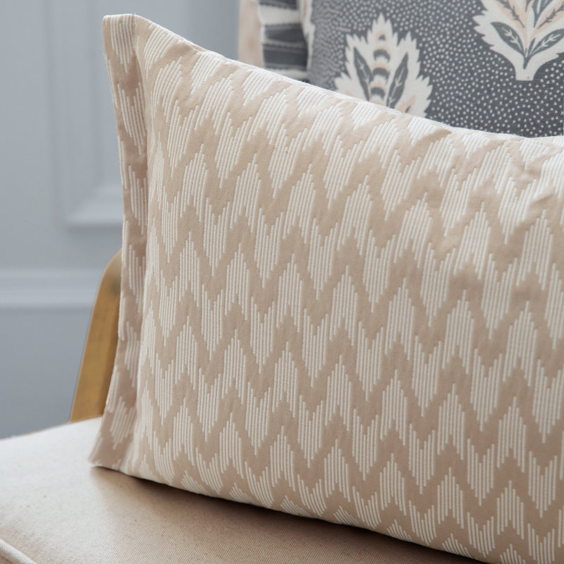 Hutton Down Blend Beige Rectangular Throw Cushion