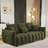 79.5" Premium Teddy fabric Sofa with 3 Back Pillows and 3 back Cushions Solid Wood Frame 3-Seater Sofa-257112311-221676850
