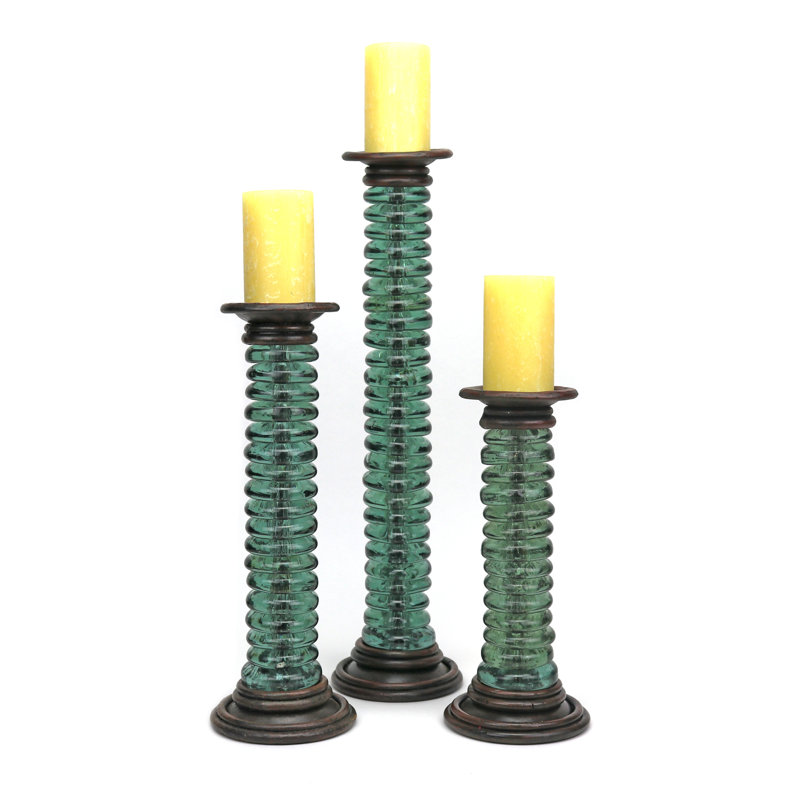 Rhine Candlestick, 11.5" H x 4" W x 4" D