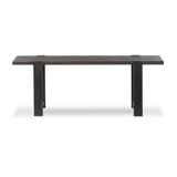 Matei Console Table-Smoked Black