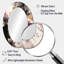 Gold And Pink Fluid Fusion II - Modern Oval Wall Mirror-2119804196