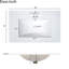 Salle de bain 30 po avec fermeture en douceur, trois tiroirs, lavabo en céramique, poignées dorées, portes de meuble-lavabo compactes, convient aux petits espaces