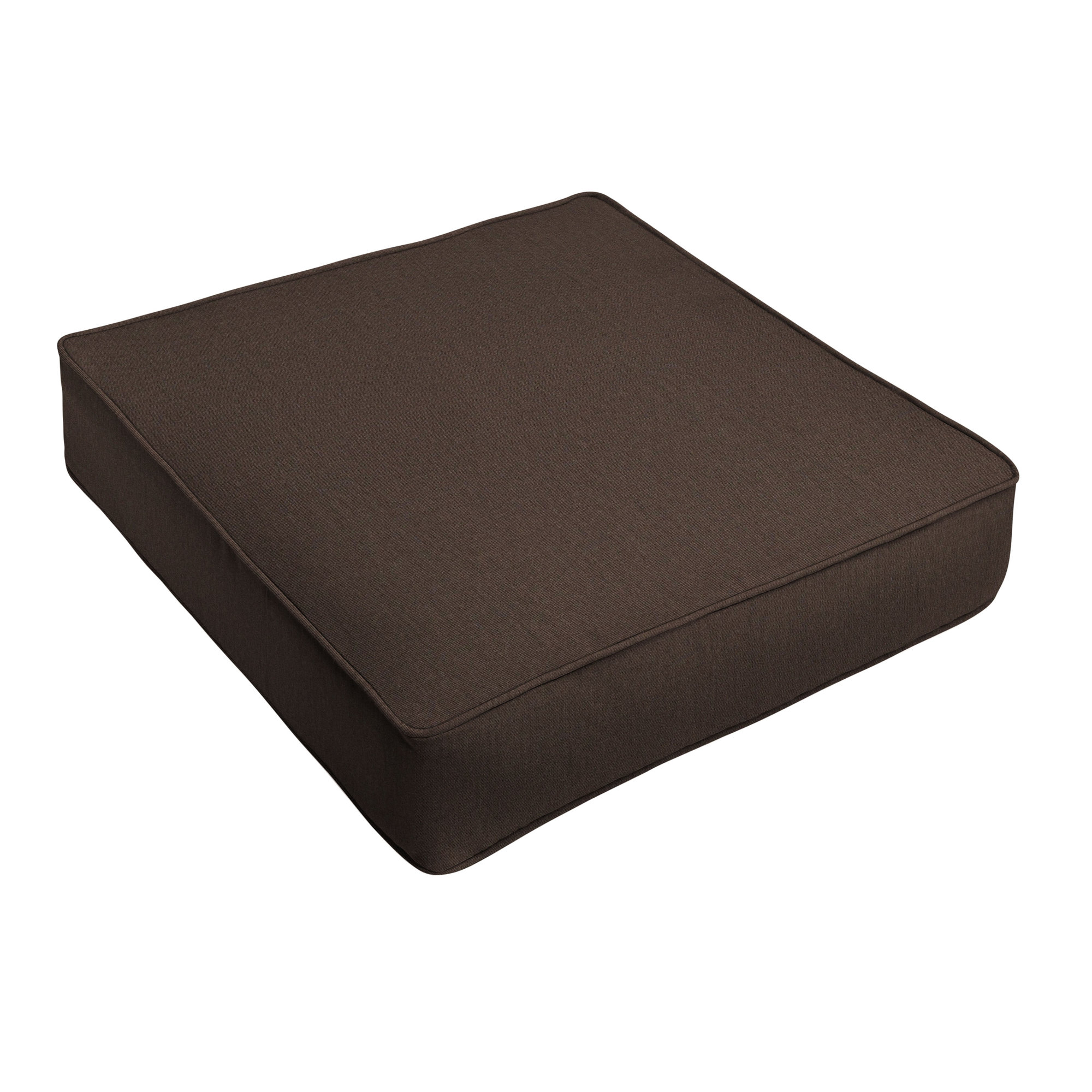 Davana Outdoor Lounge Chair Cushion, Dark Brown, 25" W x 23" D