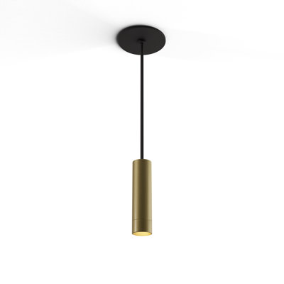 Luminaire suspendu Combi 6 po avec pavillon noir mat