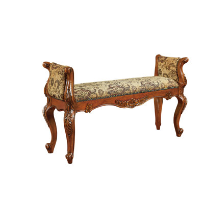 Banc rembourré en chenille