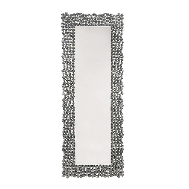 Mentone Faux Gemstones Flat Mirror, 63" H x 24" W