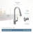 Paterson Smart Faucet Touchless Pull-Down Sprayer Kitchen Faucet with Voice and Motion Control-79228032