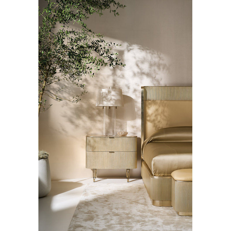 Fall In Love Upholstered Wingback Bed, King