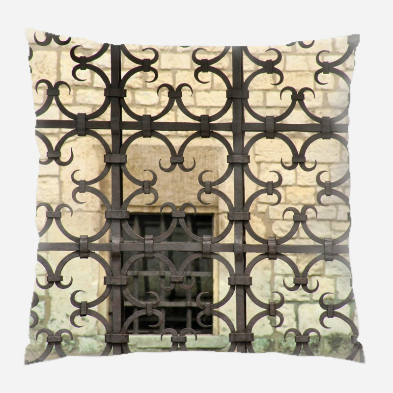 Coussin décoratif en treillis
