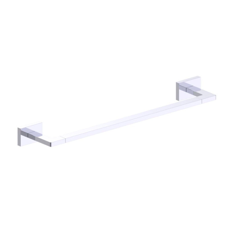 Devon Towel Bar - Wall Mount - 10" Stainless Steel/Matt Black, Polished Chrome, 4" H x 34" W x 34" D