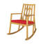 Fauteuil bascule de patio en bois d'acacia-378415111