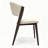 Ojani Leather Dining Chair, Modern Mid Century Upholstered Chair with Iron Legs, Comfortable Waterproof Accent Chair for Kitchen, Living Room, and Restaurant-1926095097
