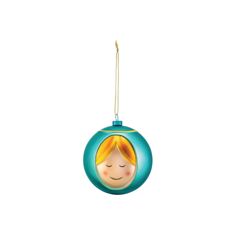 Madonna 4.1'' Glass People Ball Ornament