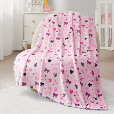 Juicy Couture Plush Kids Throw Blankets