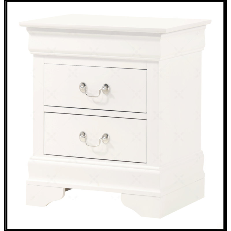 Louisphillipe Nightstand, White