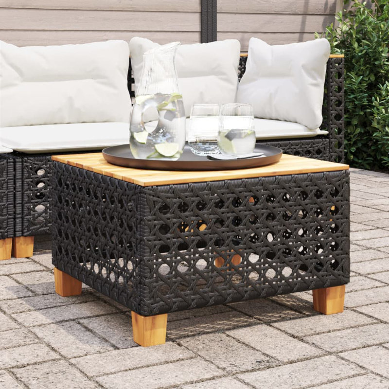 Angyl Square Outdoor Coffee Table , 55cm cm W 55cm cm D, Black