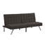Canapé-lit futon polyvalent avec pieds en acier inoxydable pour toutes les occasions