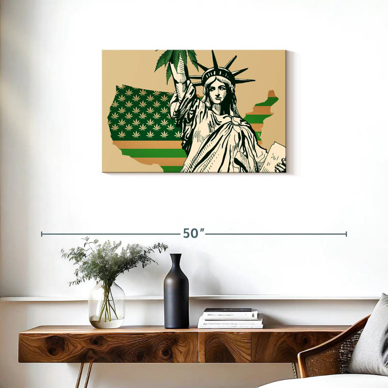 Marijuana US Flag, 20" H x 30" W