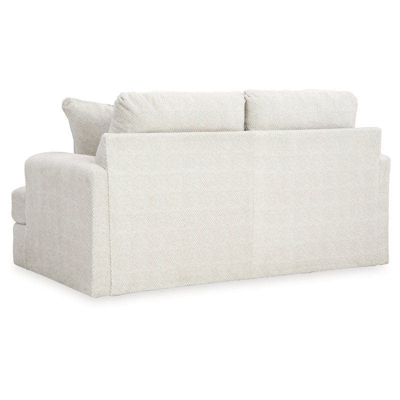 Causeuse, fauteuil surdimensionné et repose-pieds décoratif Karinne