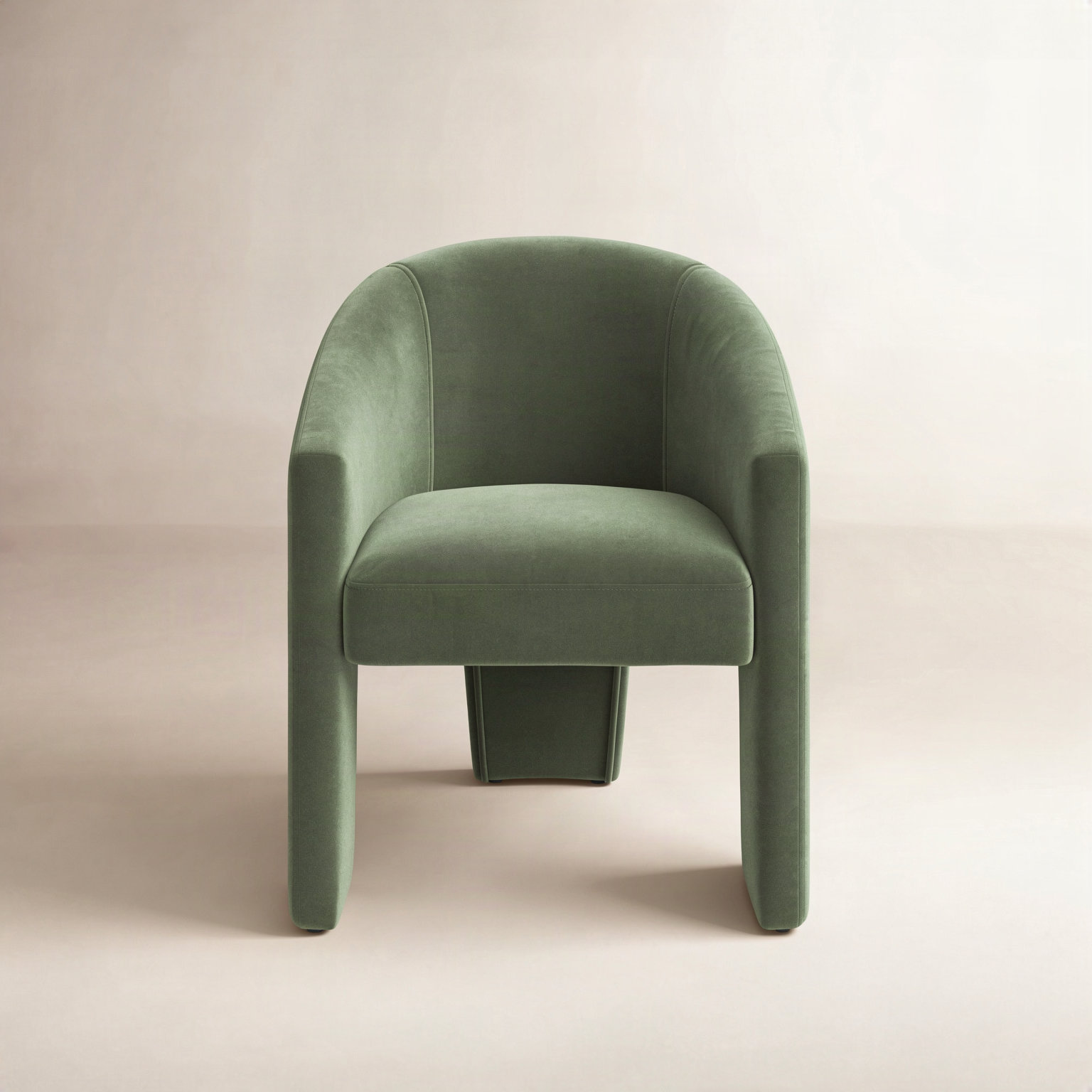 Edenton Dining Armchair, Falkirk Military Green Velvet