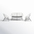 Acacia 4 - Person Patio Conversation Set with Cushions