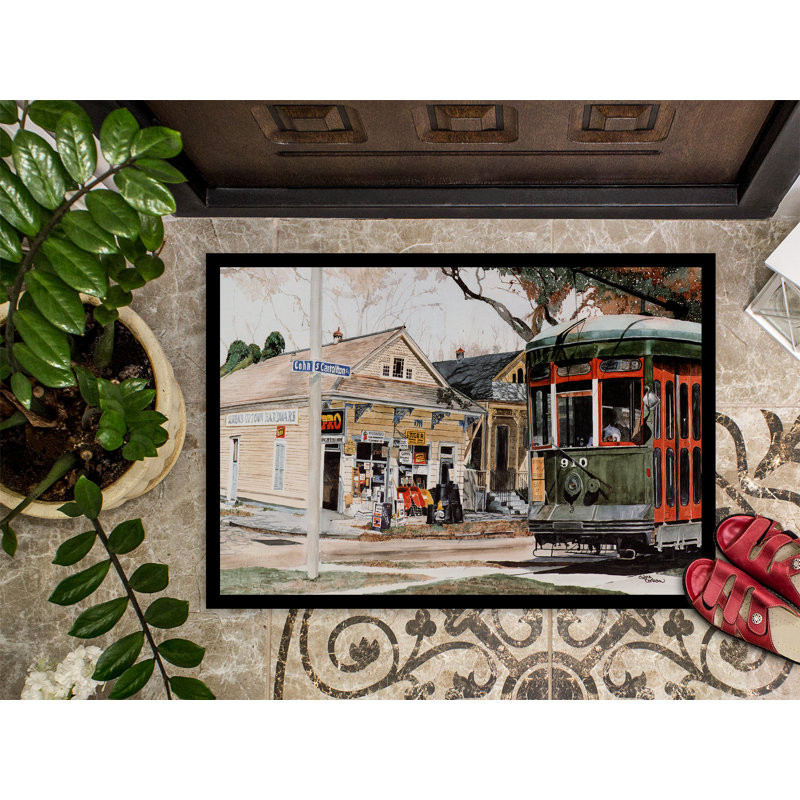 Paillasson antidérapant pour l’intérieur de la voiture Starling Street, Rectangle 1 pi 6 po x 2 pi 3 po