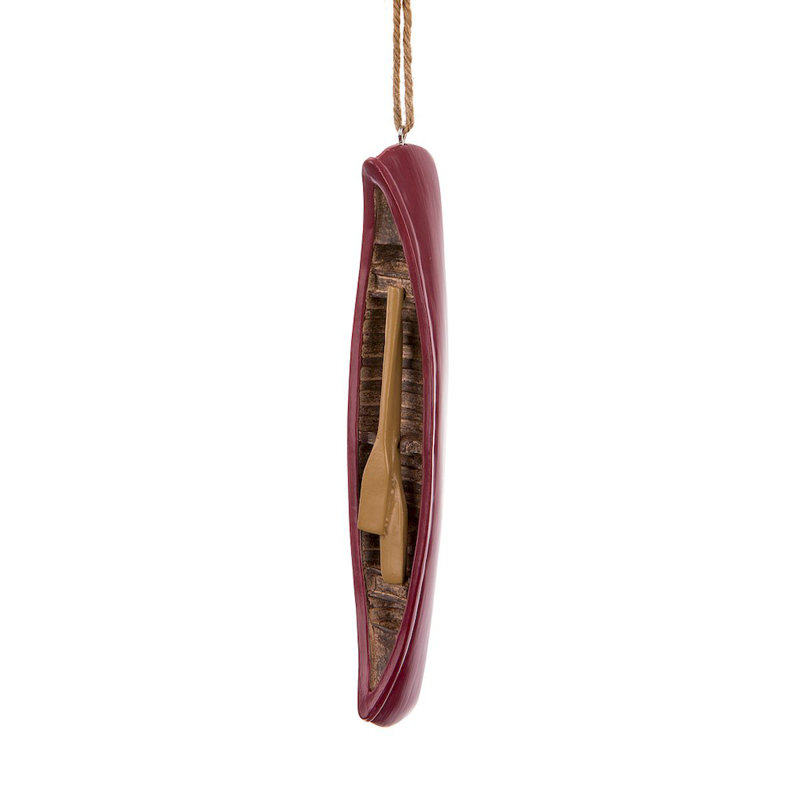 Figurine décorative de canot avec pagaie