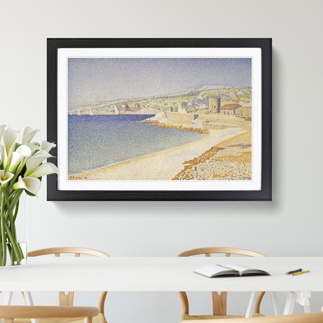 The Jetty at Cassis, Opus by Paul Signac - Picture Frame Painting