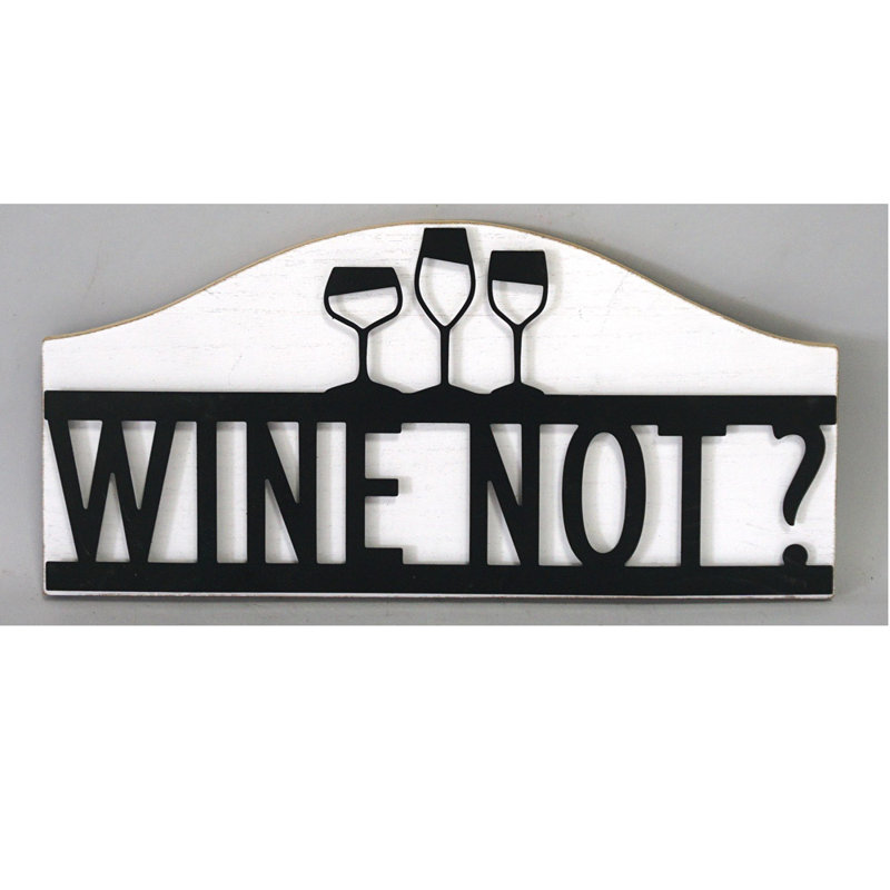 Pas de vin ? décoration murale mdf et métal