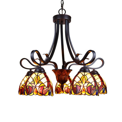 Schwamm 5 - Light Glass Dimmable Tiered Chandelier