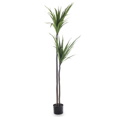 160 cm H Faux Palm Tree Plant in Earthenware Pot