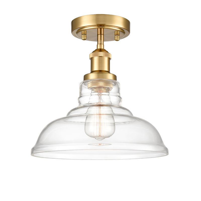 Glass Semi Flush Mount