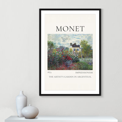 Artists Garden in Argenteuil Print by Claude Monet