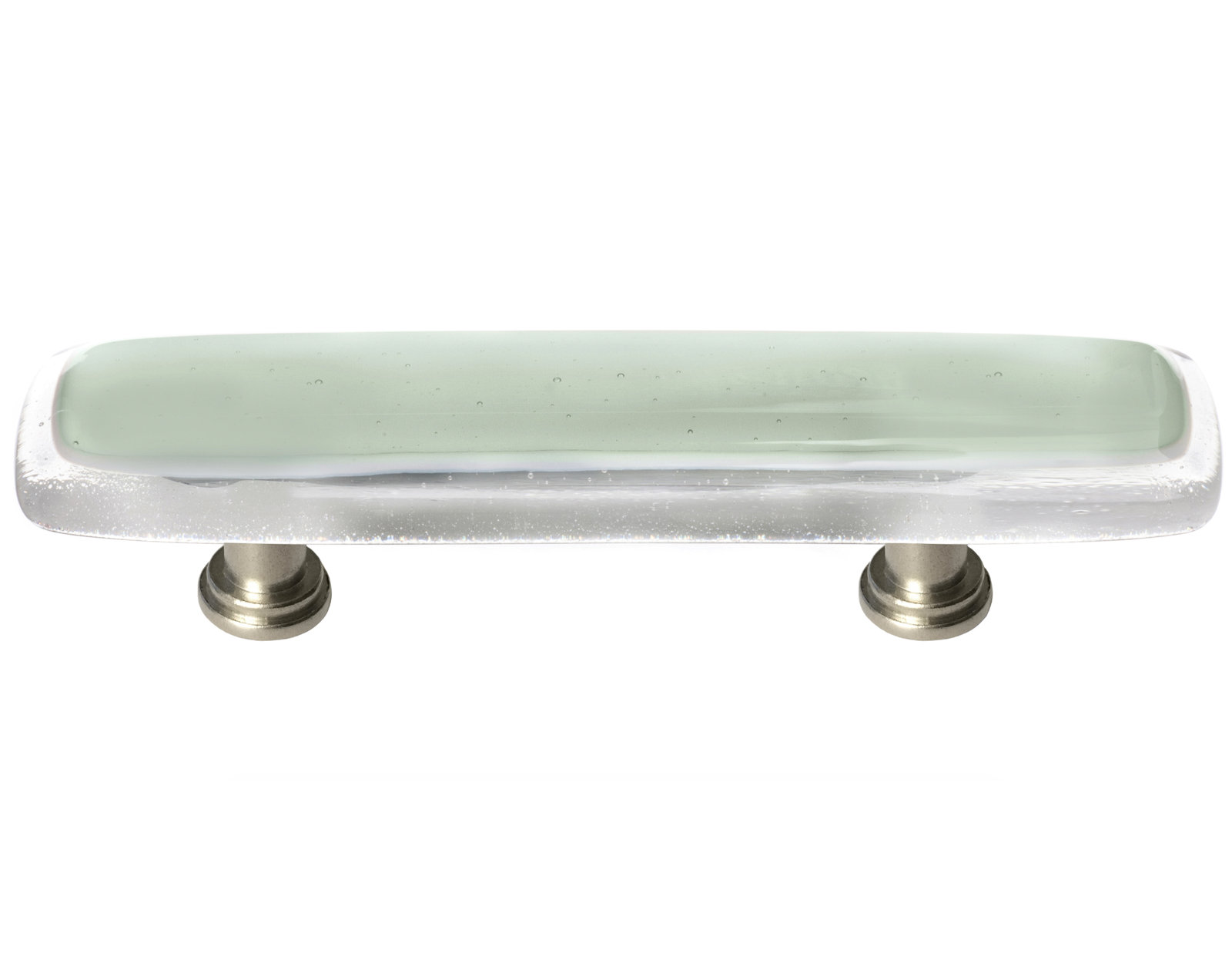 3" Bar Cabinet Pull, Deep Cobalt Blue, Satin Nickel