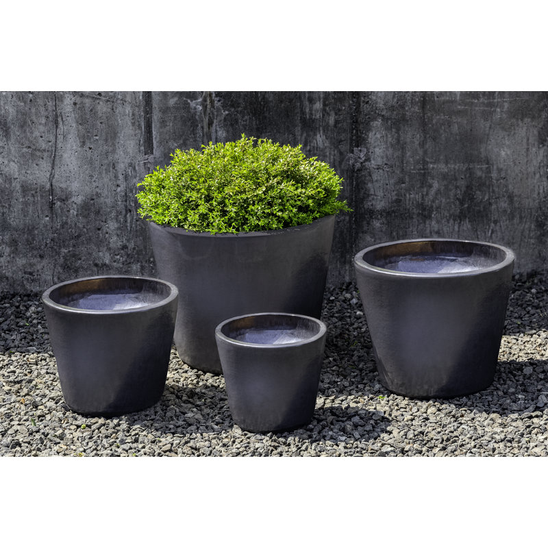 Portale Handmade Planter, Metal Gray