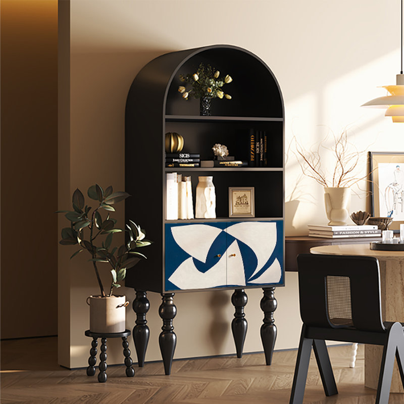 Modern simple arch multi-layer display bookcase