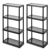 Gracious Living 4 Shelf Fixed Height Light Duty Storage Unit