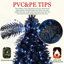 Arbre de Noël avec 500 lumières à DEL blanches, arbre artificiel en PE + PVC 2156 pointes pour décoration d'Halloween et des Fêtes, structure à charnières avec support en métal stable-969193737