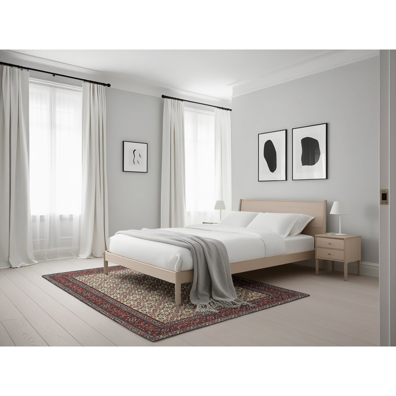Tapis traditionnel rouge / beige Destany, Rectangle 5 pi x 7 pi