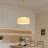 Basye 4 - Light Gold Drum Pendant