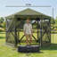 Spacieux auvent de camping avec abri de jardin pour 6 à 8 personnes avec installation facile et protection UPF30 +-128769952