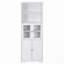 Grande armoire de rangement blanche avec tablettes