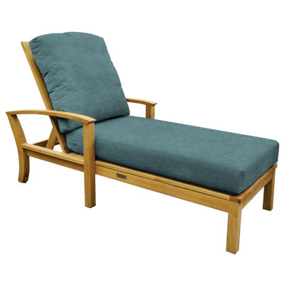 St. Lucia Outdoor Teak Chaise Lounge
