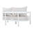 Contour Outdoor 4-Piece Aluminum Conversation Set With Tempered Glass Top & Cushions-126305338