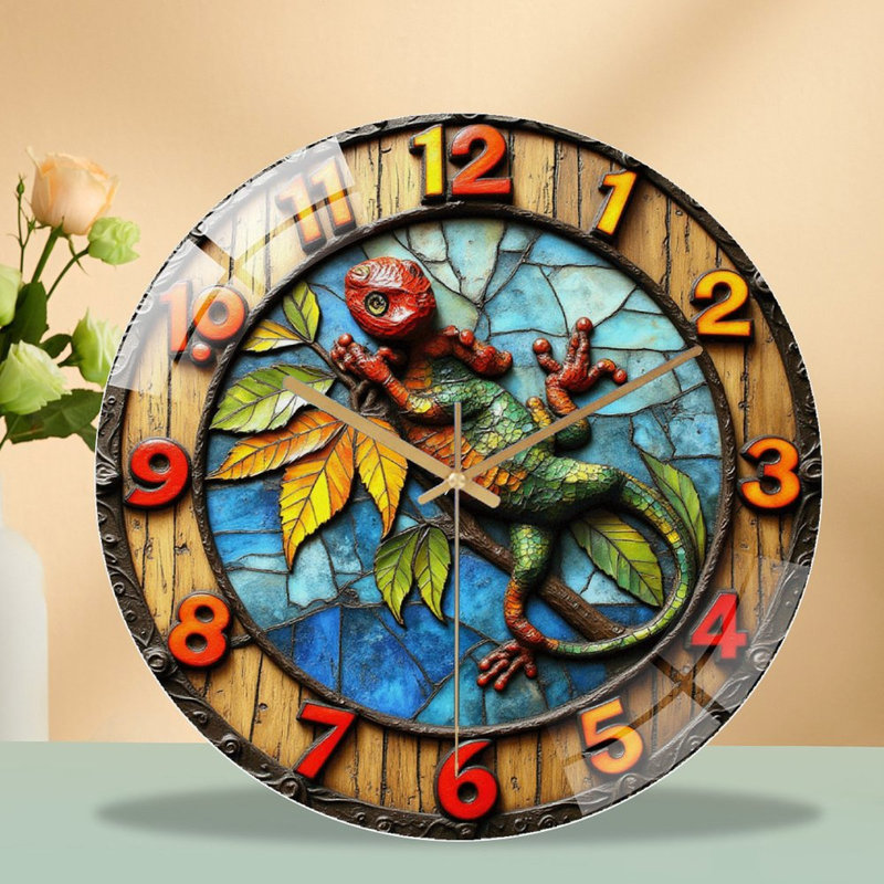 Horloge murale en verre 12 po