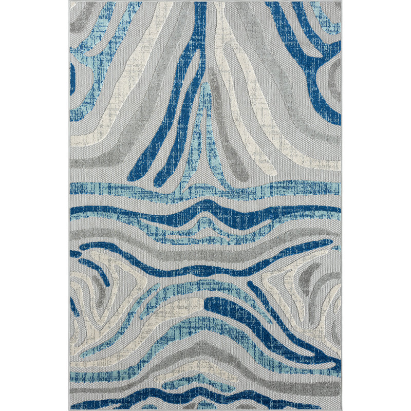 Cleva Indoor / Outdoor Rug, Rectangle 6' x 9'