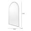 Mcfarren Metal Arch Wall Mirror-888172531